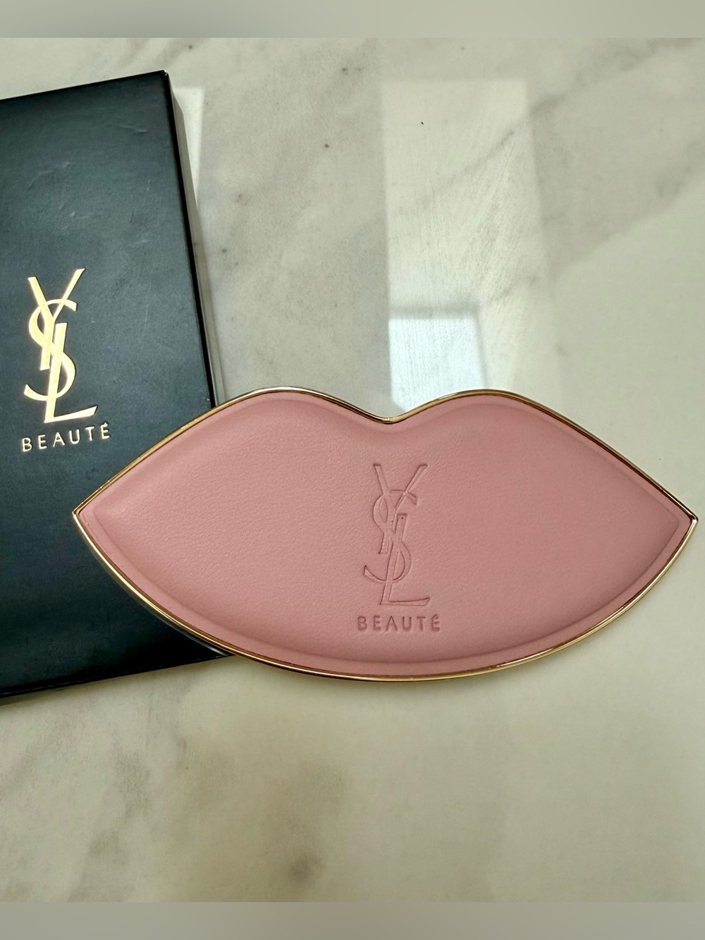 NWT - YSL Heart-Shaped Compact Mirror